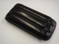 Tres Petit Corona 3 Finger Black Leather Case